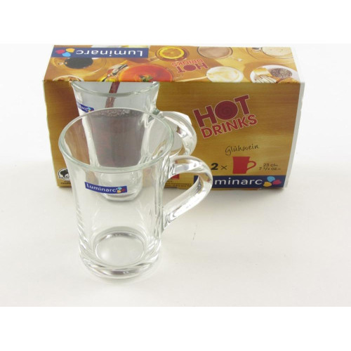  Кухлі в наборі прозорі Hot drinks 230 мл Luminarc, France