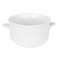  Піала з вушками біла H white 400 мл 12 см Helfer