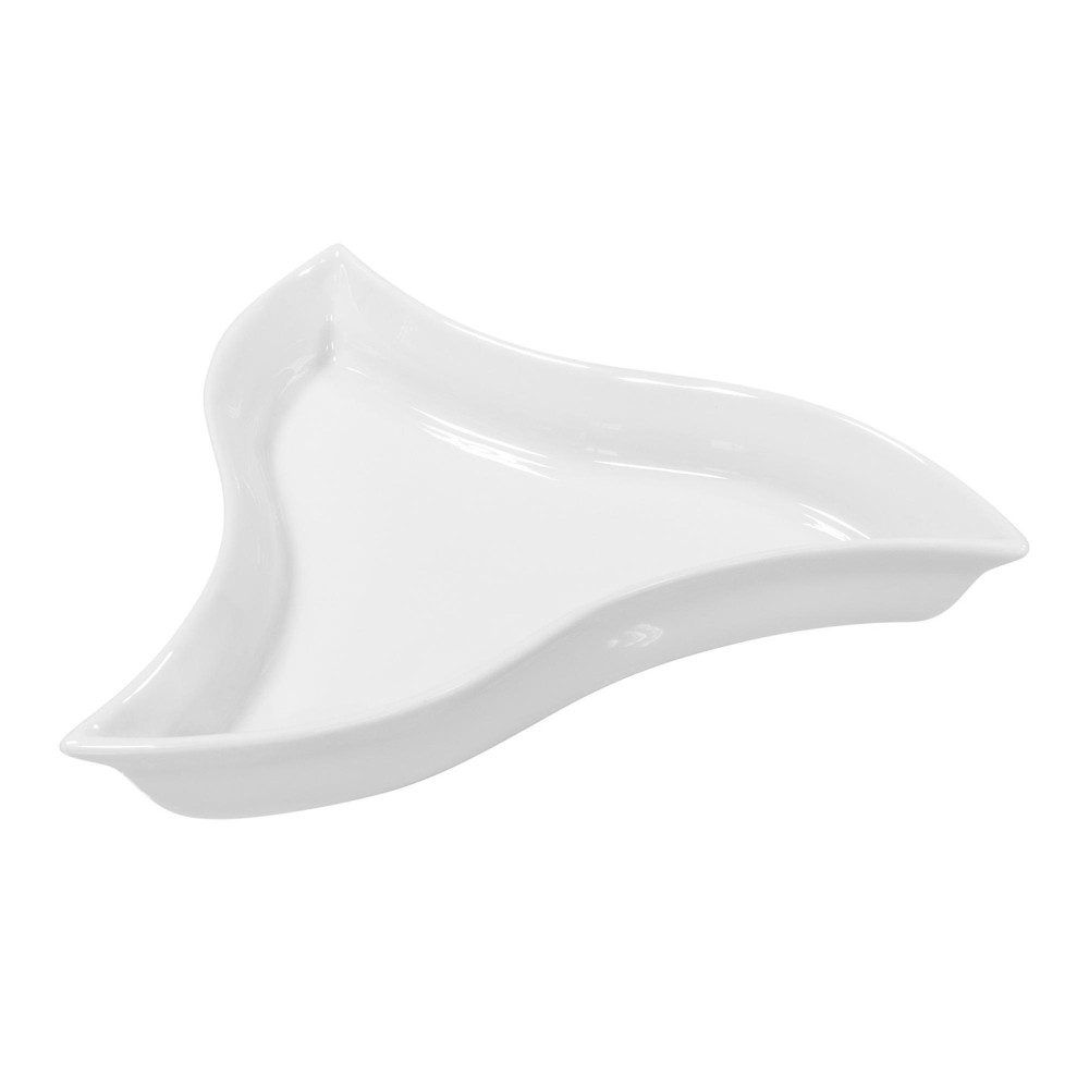  Блюдо трикутне вигнуте біле H white 15 см Helfer