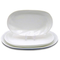  Блюдо овальне біле H white 28x18 см Helfer