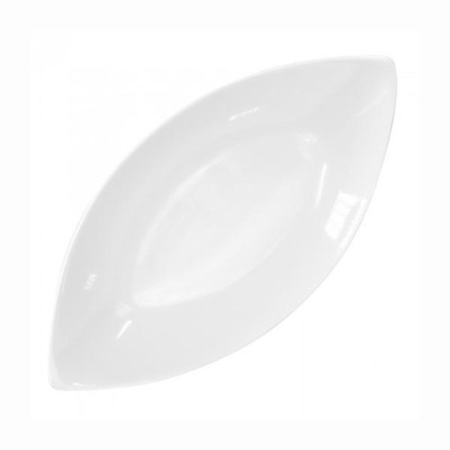  Блюдо в форме лодки белое H white 30x16 см Helfer