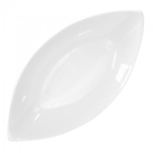  Блюдо в форме лодки белое H white 36x18 см Helfer