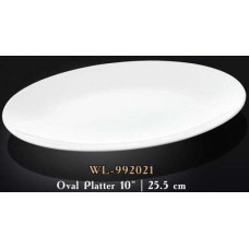  Блюдо овальне без поля біле White 25x17 см Wilmax WL-992021 / A