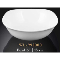  Салатник квадратний білий White 400 мл 15 см Wilmax WL-992000 / A