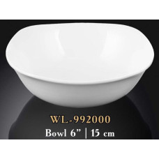  Салатник квадратний білий White 400 мл 15 см Wilmax WL-992000 / A