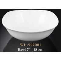  Салатник квадратний білий White 650 мл 18 см Wilmax WL-992001 / A