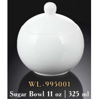  Цукорниця з кришкою біла White 325 мл Wilmax WL-995001 / 1C