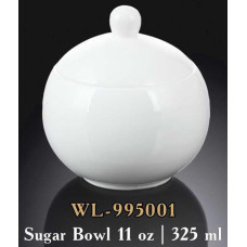 Цукорниця з кришкою біла White 325 мл Wilmax WL-995001 / 1C