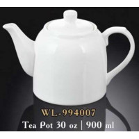  Чайник заварювальний з кришкою білий White 900 мл Wilmax WL-994007 / 1C