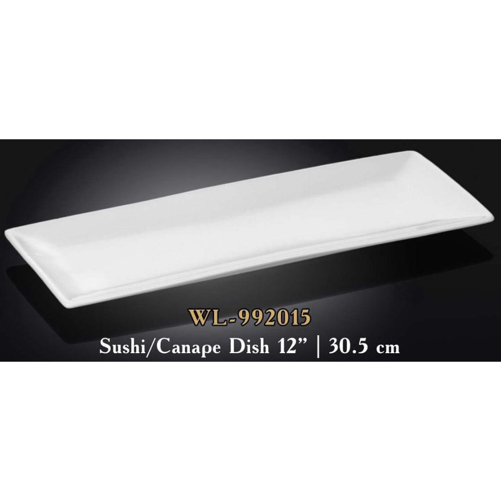  Блюдо прямокутне біле White 30x12 см Wilmax WL-992015 / A