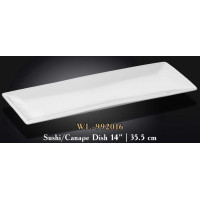  Блюдо прямокутне біле White 35x14 см Wilmax WL-992016 / A
