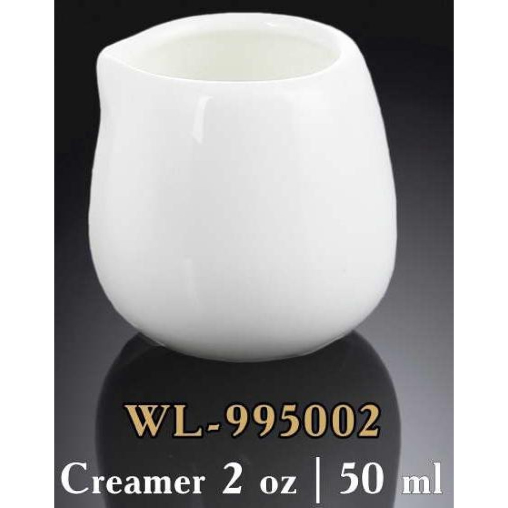  Молочник без ручки білий White 50 мл Wilmax WL-995002 / A