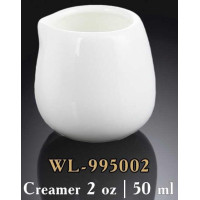  Молочник без ручки білий White 50 мл Wilmax WL-995002 / A