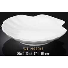  Блюдо у формі мушлі біле White 18 см Wilmax WL-992012 / A