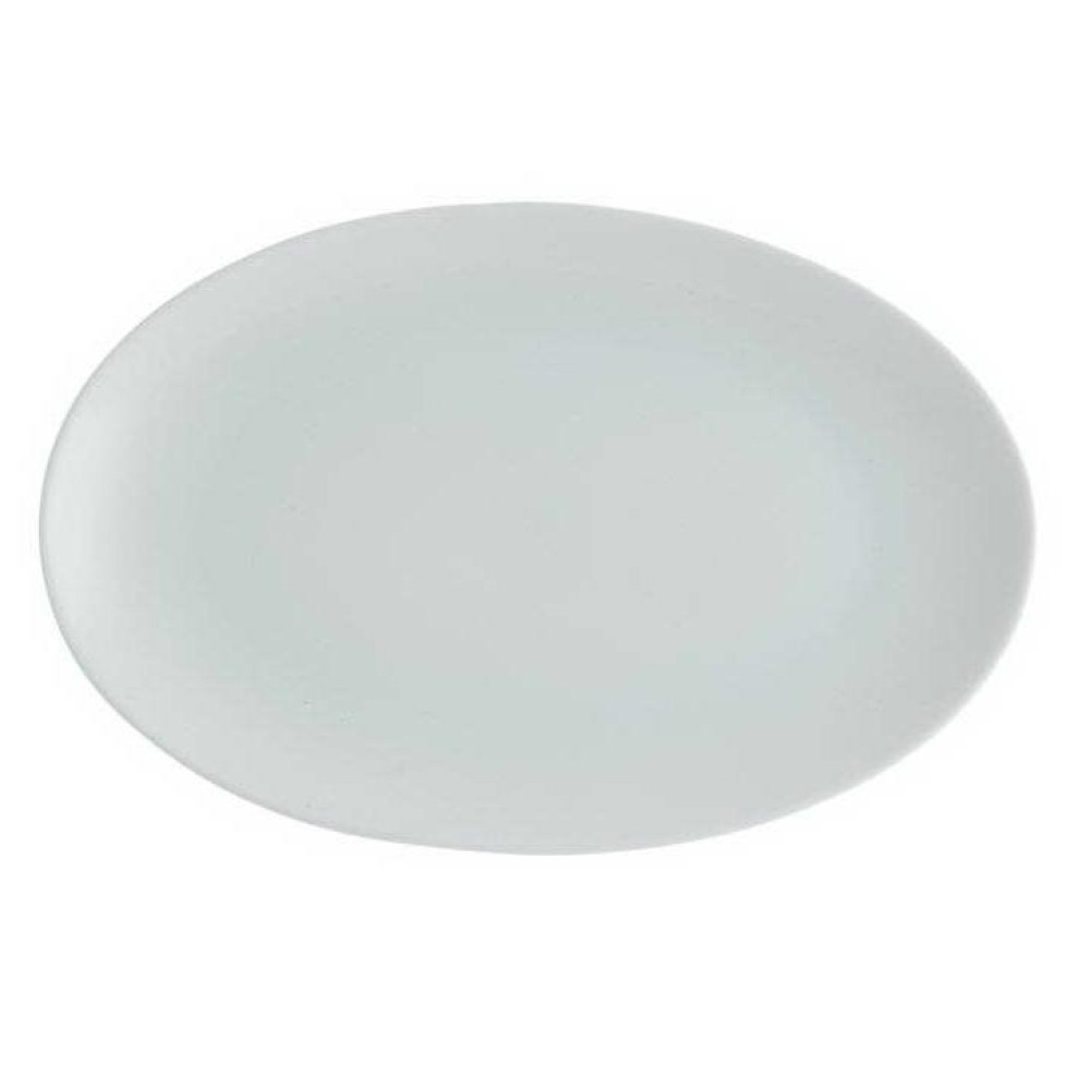  Блюдо овальне без поля біле Elara 35x26 см FoREST 730789