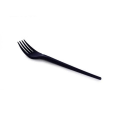  Виделка фуршетна чорна Fork 10 см ШвидкоFF