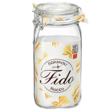  Банка з бугельним замком квадратна Fido 1,5 л Bormioli Rocco 149230