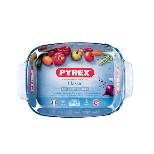  Форма для запікання та подачі прямокутна з ручками Classic 3,6 л 39x25x6 см Pyrex, ARC international 232B000