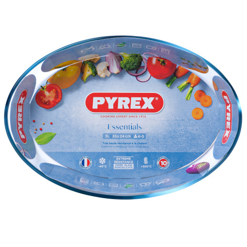  Форма для запікання та подачі овальна Essentials 3 л 35x24x6 см Pyrex, ARC international 346B000
