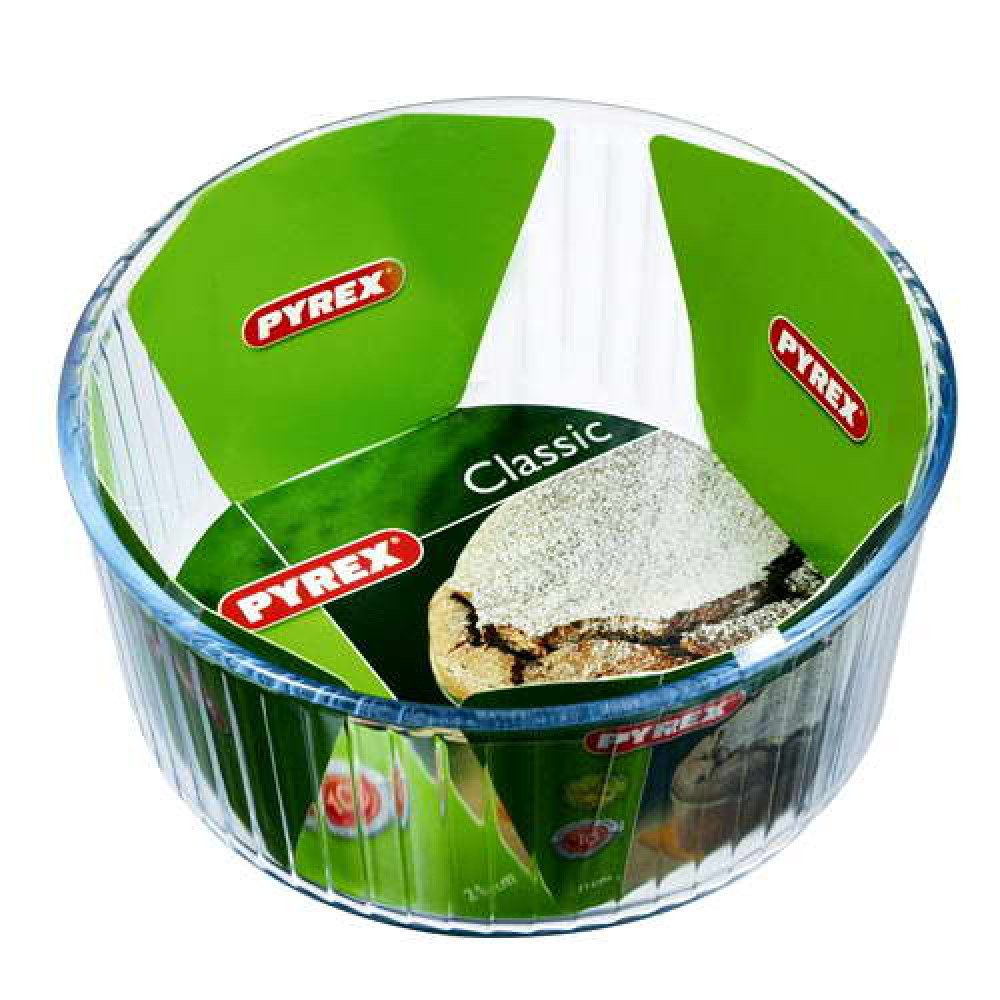  Форма для запікання та подачі кругла з рифленим бортом Bake and enjoy 2,5 л 21x10 см Pyrex, ARC international 833B000