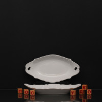  Блюдо овальне біле Rococo 25x13 см Cmielow