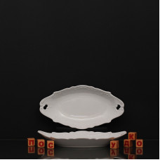  Блюдо овальне біле Rococo 25x13 см Cmielow