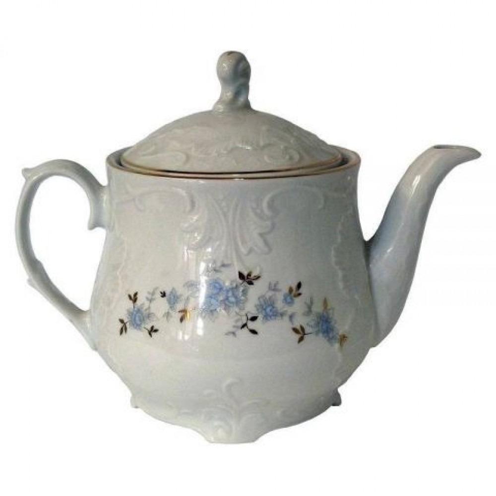  Чайник заварювальний з кришкою блакитна квітка Rococo 9706 1,1 л Cmielow
