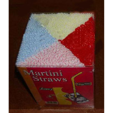  Трубочки для напоїв прямі круглі мікс кольорів Martini 3x140 мм Україна PE