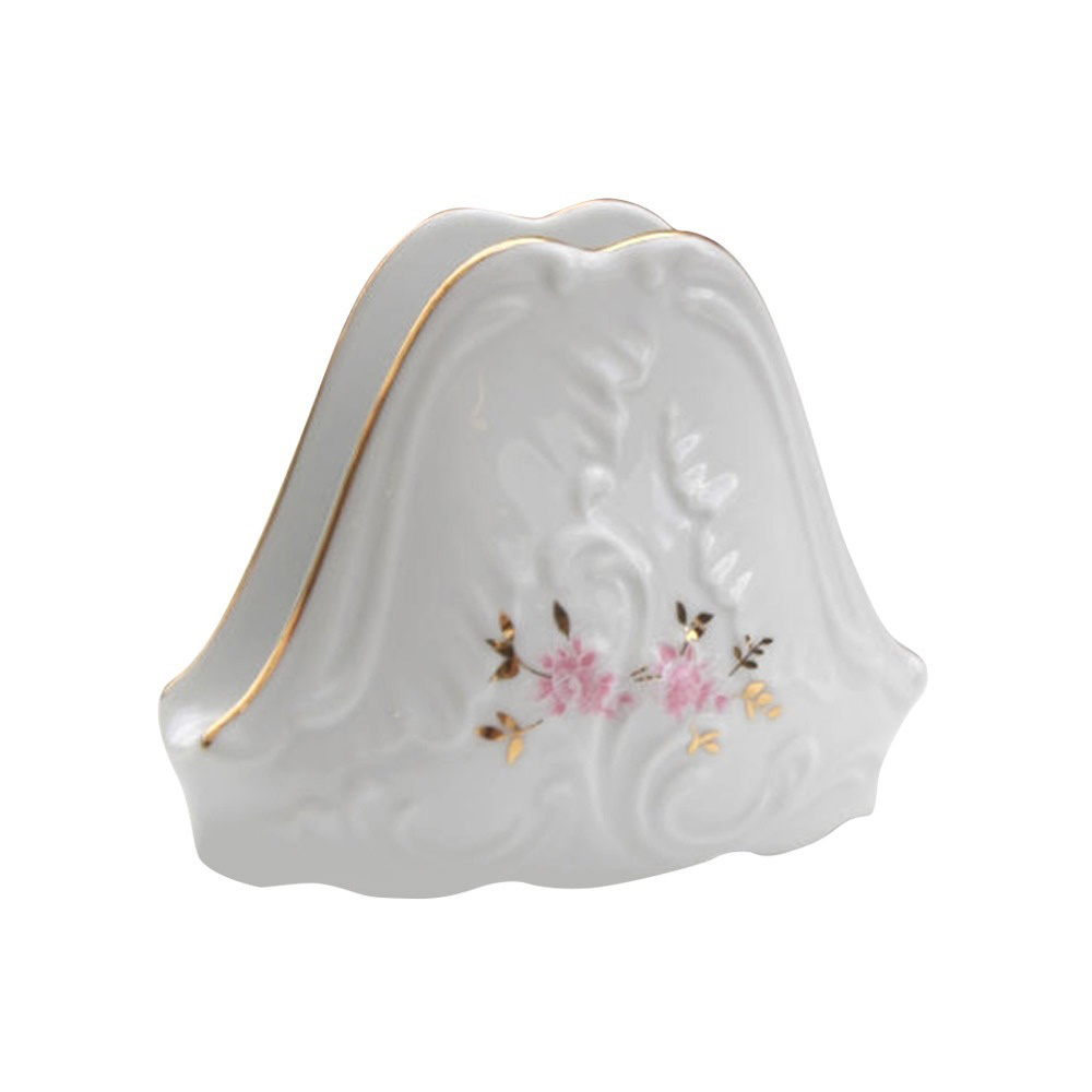  Серветниця рожева квітка Rococo 9704 12x5x9 см Cmielow