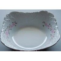  Салатник квадратный розовый цветок Rococo 9704 1,25 л 27 см Cmielow