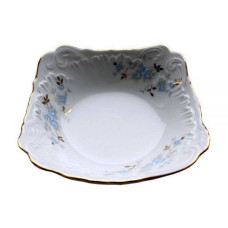  Салатник квадратний блакитна квітка Rococo 9706 1,1 л 24 см Cmielow