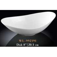  Салатник овальний білий White 400 мл 20 см Wilmax WL-992391 / A