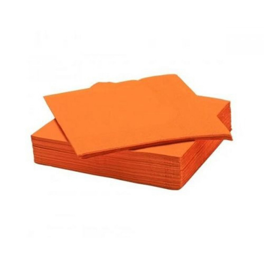  Серветка паперова тришарова помаранчева Napkin 33x33 см Марго
