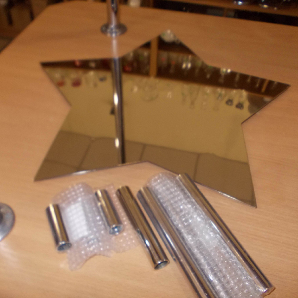  Пластина зірка на 5 ніжок без ніжок Banquet 45 см Steelay