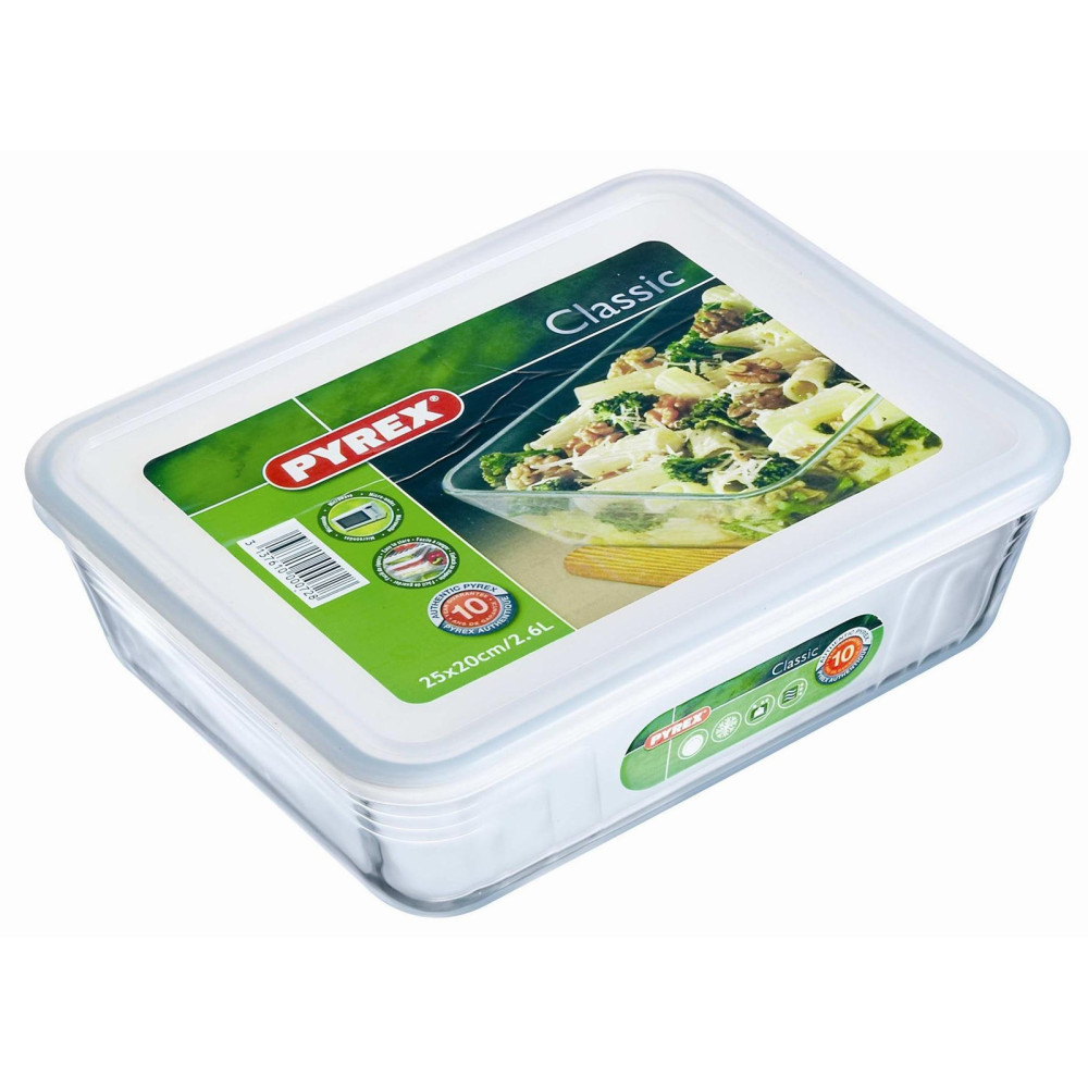  Форма для приготування та зберігання прямокутна з кришкою Cook and freez 4,0 л 27x23 см Pyrex, ARC international 244P000