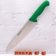  Ніж кухарський, шеф зелена ручка 2900 25 см Arcos 292221