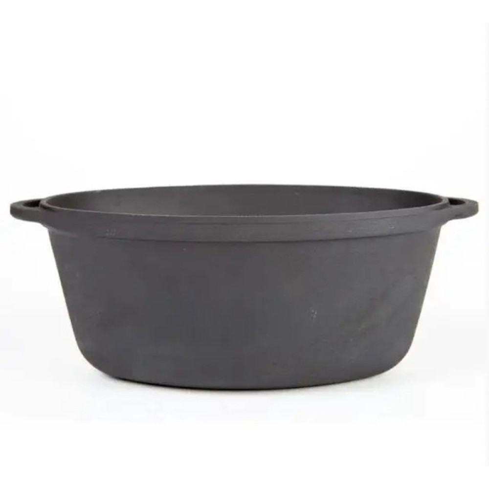 Каструля овальна без кришки Чавун термо 3,5 л 28x18x12 см Сітон 770601