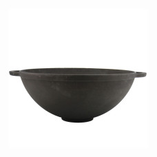  Казан WOK на ніжці з 2 ручками без кришки Чавун термо 3,5 л 26x12 см Сітон 770519