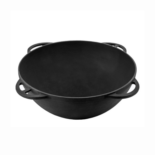  Казан азіатський з 4 ручками без кришки Чавун термо 8 л 34x15 см Сітон 771257