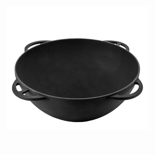 Казан азіатський з 4 ручками без кришки Чавун термо 12 л 40x16 см Сітон 770489