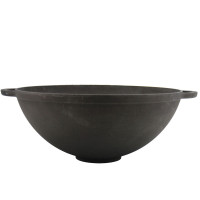  Казан WOK на ніжці з 2 ручками без кришки Чавун термо 8 л 34x15 см Сітон 771127
