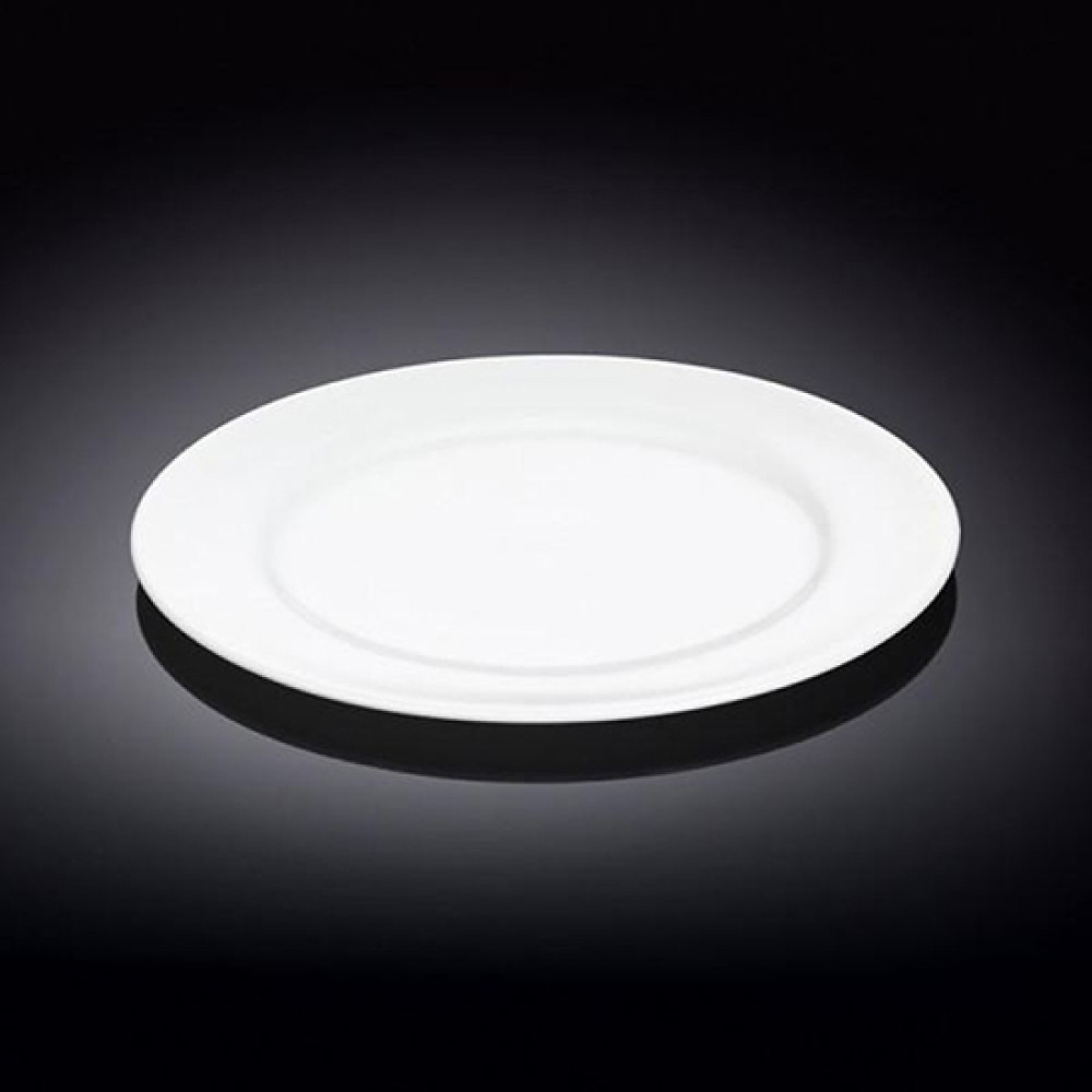  Тарілка кругла мілка біла White 20 см Wilmax WL-991006 / A