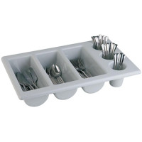  Подставка для приборов, аксессуаров горизонтальная 6 ячеек серая Accessories 53x32x10 см APS 11960