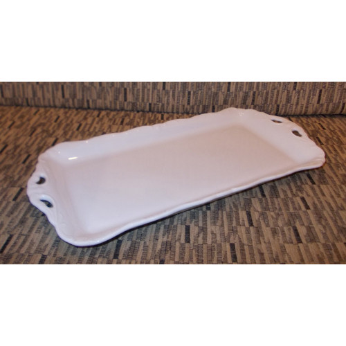  Піднос білий Rococo 38x17 см Cmielow