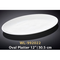  Блюдо овальне без поля біле White 30x21 см Wilmax WL-992022 / A