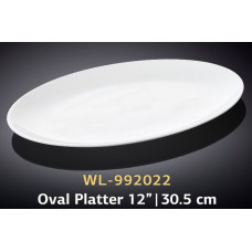  Блюдо овальне без поля біле White 30x21 см Wilmax WL-992022 / A