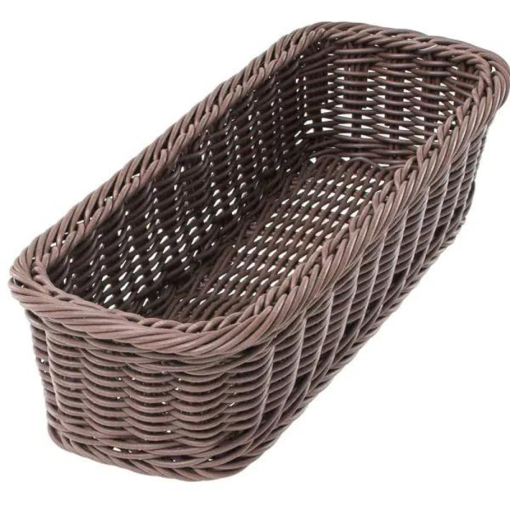  Кошик для столових приборів прямокутний шоколад Serving 28x11x7 см FoREST 522209