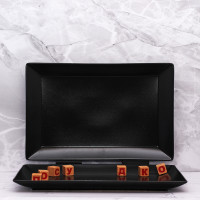  Тарелка прямоугольная мелкая черная Tokyo 34x22 см Ipec 30901631