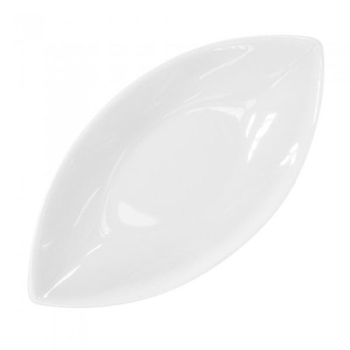  Блюдо в форме лодки белое H white 13x7 см Helfer