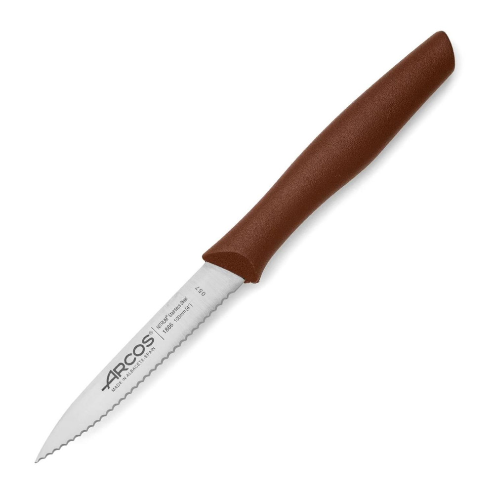  Ніж для овочів з зубцями коричнева ручка Nova 10 см Arcos 188618